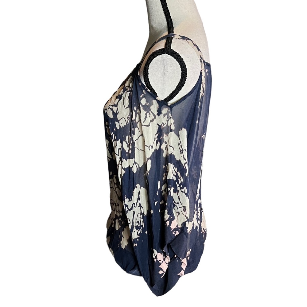 Anthropologie Ogle Blue Tie Dye Blouse View 2
